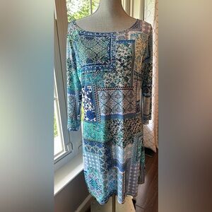 Jean-Pierre Klifa Paris Jean Pierre knee length shift dress size large